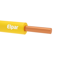 Przewód instalacyjny H07V-U (DY) 2,5 450/750V, żółty KRĄŻEK | 5901854406954 Elpar