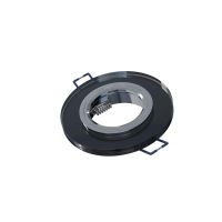 Oprawa ROVO szklana okrągła stała czarna IP20 wpuszczana 90 x 25 mm ϕ60 mm | 20-1210-21 LED Labs