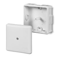 Puszka n/t 86x86x39 5x2,5mm2 6 wylotów, pusta, IP55, biała EP-LUX | 0226-00 Elektro-Plast Nasielsk