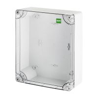 Puszka n/t 313x253x115, IP65 RAL7035, szara/transparentna, Industrial | 2723-01 Elektro-Plast Nasielsk