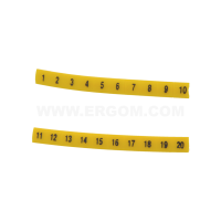 Oznacznik przewodów EZ-5B/N biały (opak 100szt) | R34RR-02050407000 Ergom
