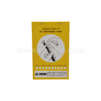 Oznacznik kablowy TS-12 biały (opak 270szt) | E04ZP-02010100900 Ergom
