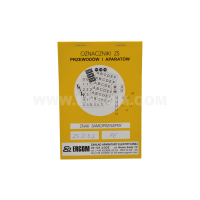 Oznaczniki samoprzylepne ZS D32/PE, białe (opak 1szt) | E04ZP-02030405400 Ergom