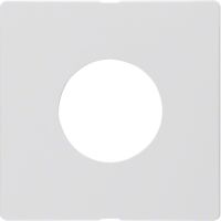 Płytka czołowa do łącznika i sygnalizatora świetlnego E10, biały, aksamit, Q.x | 11246089 Hager