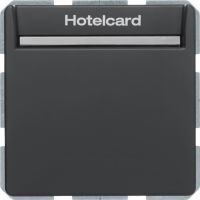 Łącznik przekaźnikowy na kartę hotelową, antracyt, aksamit, Q.x | 16406096 Hager