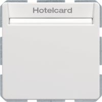 Łącznik przekaźnikowy na kartę hotelową, biały, aksamit, Q.x | 16406099 Hager