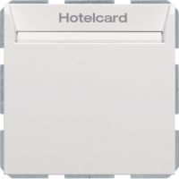 Łącznik przekaźnikowy na kartę hotelową, biały, mat, B.3/B.7 | 16409909 Hager