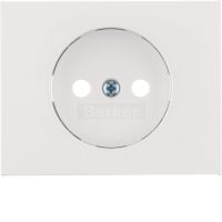 Płytka czołowa do gniazda bez uziemienia, biały, K.1 | 3967157009 Hager