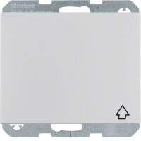 Gniazdo Schuko z pokrywą, samozaciski, alu, K.5 | 47517103 Hager