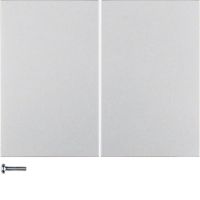 Przycisk 2-krotny do ściemniaczy przyciskowych, sterowników i mechanizmów Berker, alu, lakier, K.5 | 85146177 Hager