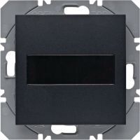 Przycisk 1-krotny płaski z baterią słoneczną KNX RF Berker.Net, antracyt, mat, B.x/S.1 | 85655185 Hager