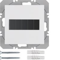 Przycisk 1-krotny płaski z baterią słoneczną KNX RF Berker.Net, biały, połysk, B.x/S.1 | 85655189 Hager