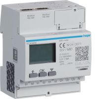 Licznik energii elektr. 3-fazowy, przekł. 1-5A 4M, MID, Agardio.measure | ECA300C Hager