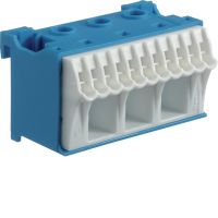 Blok samozacisków neutralny, niebieski, 3x16 +11x4mm2, szer. 60mm, QuickConnect | KN14N Hager