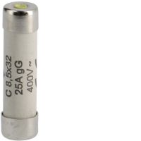 Wkładka bezpiecznikowa cylindryczna C 8,5x32mm gG 25A 400VAC | L8532C25 Hager