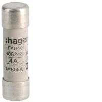 Wkładka bezpiecznikowa cylindryczna CH-14 14x51mm gG 4A 500VAC | LF404G Hager