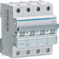 Wyłącznik nadprądowy 6kA 4P B 16A MCB | MBN416E Hager