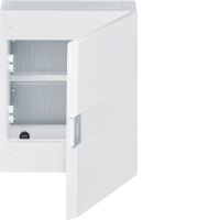Rozdzielnica n/t teletechniczna 2R IP40, drzwi białe, Vega | VB218MP Hager