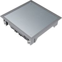 Pokrywa pełna VDQ06 200x200 wykładzina 5mm stal szary PA, Tehalit.VE-EE | VDQ06057011 Hager