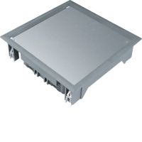 Pokrywa pełna VDQ06 200x200 wykładzina 12mm stal szary PA, Tehalit.VE-EE | VDQ06127011 Hager