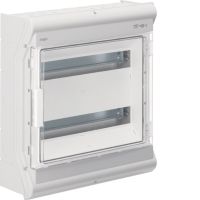 Rozdzielnica n/t IP65 odporna na UV przetłoczenia 2R/36M (2x18), Vector outdoor | VE218PN Hager