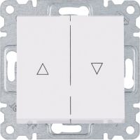 Łącznik żaluzjowy bistabilny, biały, Lumina | WL0310 Hager