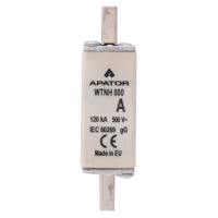 Wkładka bezpiecznikowa WTNH gG/gL, 120kA/500VAC, 20kA/250VDC (zwłoczna), WTNH 000 20A | 1115282105T Apator