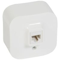 Gniazdo telefoniczne 1xRJ11, białe, Forix IP20 | 782414 Legrand
