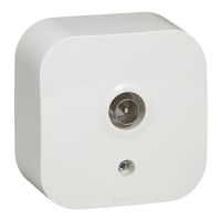 Gniazdo antenowe TV, białe, Forix IP20 | 782415 Legrand