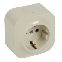 Gniazdo 2P+Z Schuko 16 A, 250 V, Forix IP20, kremowe | 782450 Legrand