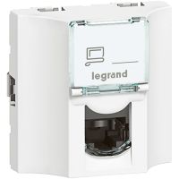 Gniazdo przelotowe 1xRJ45 KAT6 UTP 2M Mosaic | 078622 Legrand