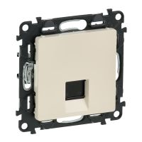 Gniazdo komputerowe pojedyncze RJ45 kat. 5e UTP, kremowe, Valena Life | 753240 Legrand
