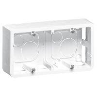 Puszka n/t, głębokość 40mm, do uchytu 080252, 4,5 lub 2x2 moduły poziomo Mosaic | 080285 Legrand