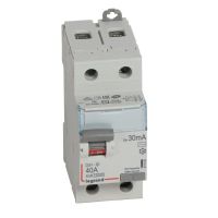 Wyłącznik różnicowo-prądowy P302 2P 40A 30mA typ AC serii DX3 | 411505 Legrand