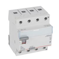 Wyłącznik różnicowo-prądowy P304 4P 40A 500mA typ A serii TX3 | 411795 Legrand