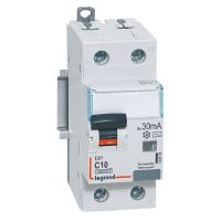 Wyłącznik różnicowo-nadprądowy P 312 2P C 10A 30MA typ AC 10KA serii DX3 | 410978 Legrand