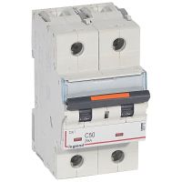 Wyłącznik nadprądowy S322 C50 2P 50 A 25KA DX3 | 409773 Legrand