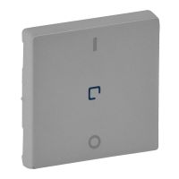 Klawisz łącznika dwubiegunowego ze wskaźnikiem, aluminium, Valena Life | 755042 Legrand