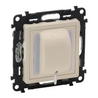 Przycisk przełączy cięgnowy NO/NC kremowy 6 A, 250 V, Valena Life | 752224 Legrand