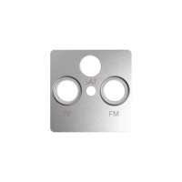Pokrywa do gniazda antenowego R-TV-SAT aluminium zimne 82037-93 Simon 82 | 82037-93 Kontakt Simon