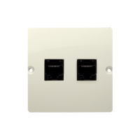Gniazdo komputerowe RJ45 podwójne kategoria 5e, beżowe BMF52.02/12 Simon Basic | BMF52.02/12 Kontakt Simon