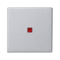 Klawisz 45x45 łącznika uniwersalnego z podświetleniem, aluminium | K112/8 Kontakt Simon