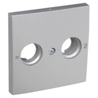 Element centralny do gniazda antenowego 2-wyjściowego RTV, aluminium, LOGUS 90 | 90685TAL Efapel