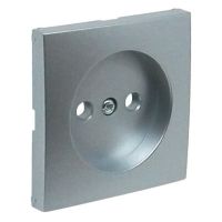 Element centralny do gniazda pojedynczego bez uziemienia, aluminium, LOGUS 90 | 90621TAL Efapel