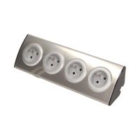Gniazdo meblowe kuchenne 4x230V Inox | OR-AE-1340 Orno