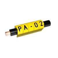 Oznacznik do przewodów PA 2/4 CIĘTY ŻÓŁTY: 2 (opak 100szt) | PA-20004AV40.2 Partex