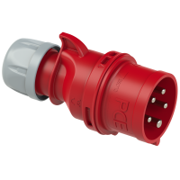 Wtyczka przenośna ze zwrotnicą faz Shark 16A 3P+Z+N 400V 50/60Hz 6h IP44 | 7015-6 PCE