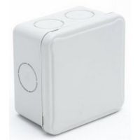 Puszka instalacyjna n/t LIGHT pokrywa pełna, z osłabieniami 84x84x50 (7xm25) IP54 | EX-088 PCE