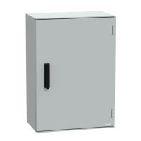 Obudowa poliestrowa wisząca PLM z zamkiem 3 punktowym, IP66 747x536x300 mm , Thalassa | NSYPLM75VG Schneider Electric