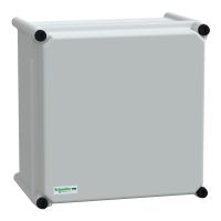 Puszka poliestrowa PLS pokrywa pełna poliwęglanowa IP65 270x270x180mm, Thalassa | NSYPLSC2727G Schneider Electric